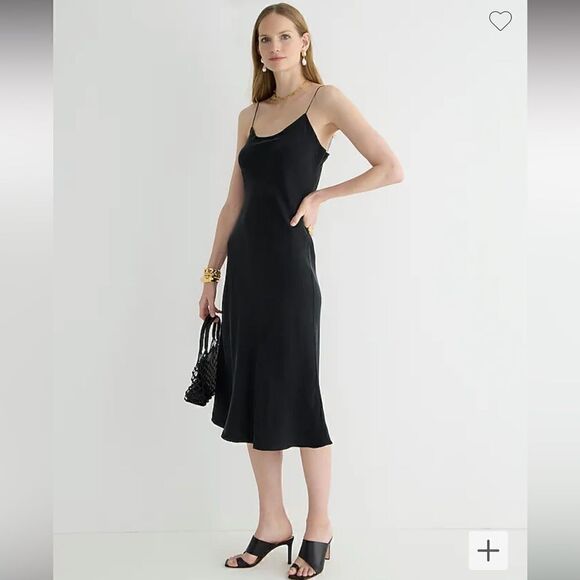 J. Crew Gwyneth cupro-blend slip dress* - Picture 1 of 5